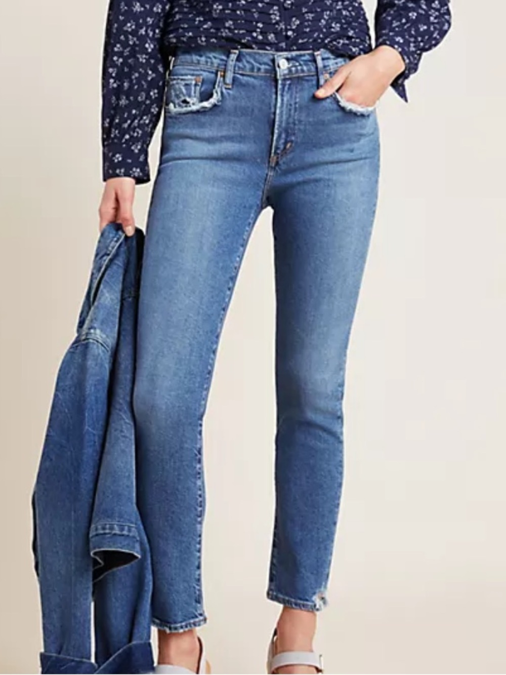 Agolde Toni High Rise Slim Straight Jeans